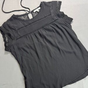 Daniel Rainn Black Lace Blouse Size XL